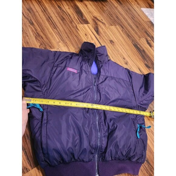 Vtg Columbia Whirlibird Down Jacket Womens Sz L Puffer Bomber 3 In 1 colorblock - Picture 13 of 16